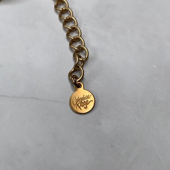 Catherine Page Scout Necklace Gold and Tan Brown - Picture 5 of 5